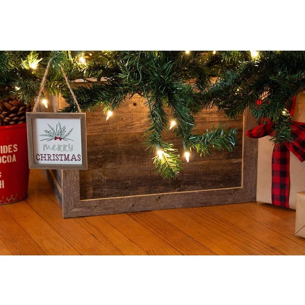 Barnwoodusa Rustic Farmhouse Reclaimed Wide Christmas Tree Collar/Skirt 840075812746